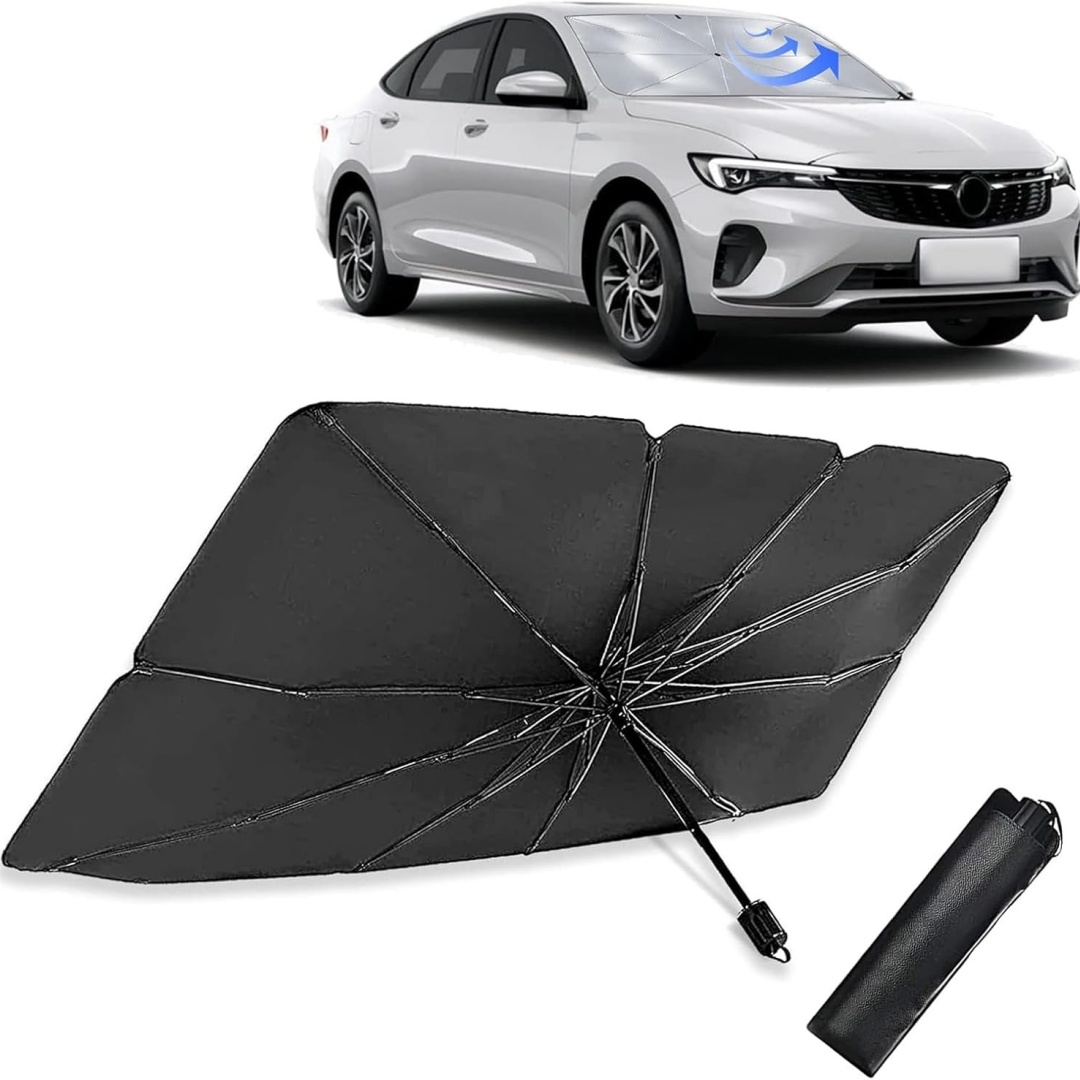 Car Sunshade Windshield Umbrella Foldable - Ön Cam Güneşliği Şemsiyesi, 3 Katmanlı