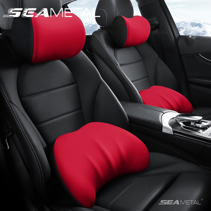 Memory Foam Car Neck Pillow Lumbar Support - SEAMETAL araba kafalık yastık ergonomi bel