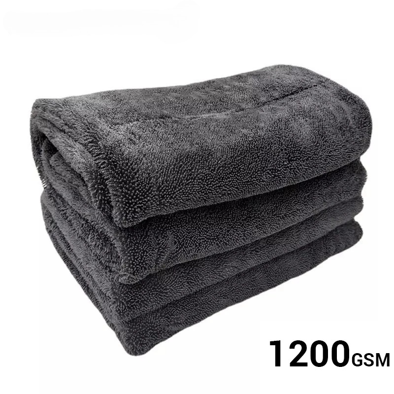Microfiber Car Drying Towel Super Absorbent - 1200GSM Araba Yıkama Havlusu Mikrofiber Çift