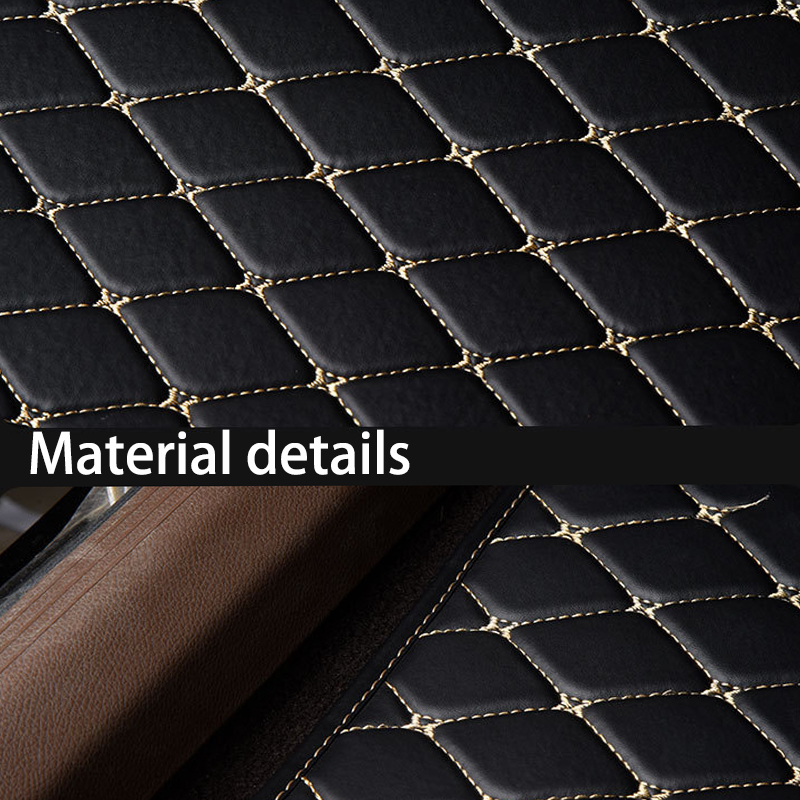 5 adet evrensel PU deri araba  - Car Floor Mats Universal Waterproof Leather incelemesi ve fiyatı