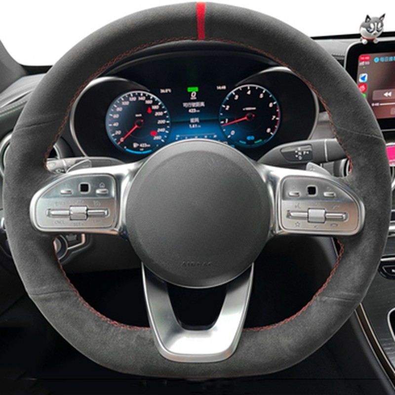 Kaymaz Siyah Süet Örgü Araba d - Car Steering Wheel Cover Anti Slip Breathable incelemesi ve fiyatı
