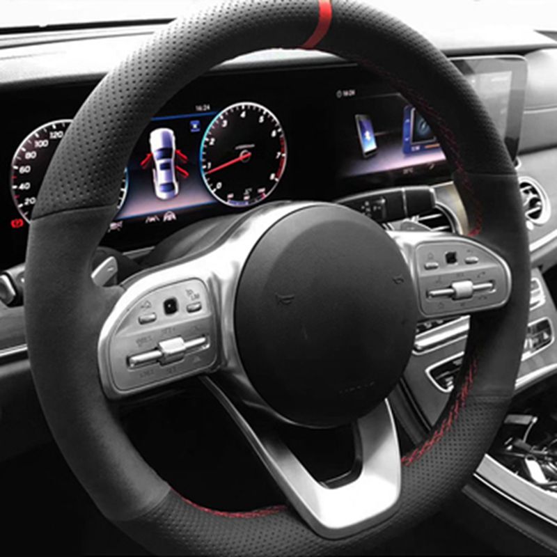 Kaymaz Siyah Süet Örgü Araba d - Car Steering Wheel Cover Anti Slip Breathable incelemesi ve fiyatı