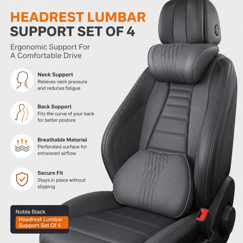 Araba Başlığı Boyun Yastığı Ha - Memory Foam Car Neck Pillow Lumbar Support incelemesi ve fiyatı