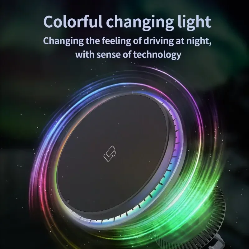 LED/RGB Manyetik Araç Kablosuz - Wireless Car Charger Mount Fast Charging incelemesi ve fiyatı