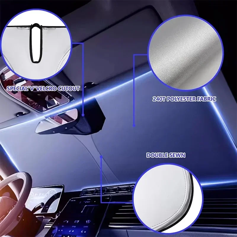 Araba ön camı güneşlik örtüsü  - Car Sunshade Windshield Umbrella Foldable incelemesi ve fiyatı