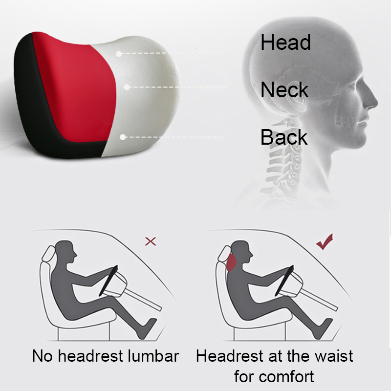 SEAMETAL araba kafalık yastık  - Memory Foam Car Neck Pillow Lumbar Support incelemesi ve fiyatı
