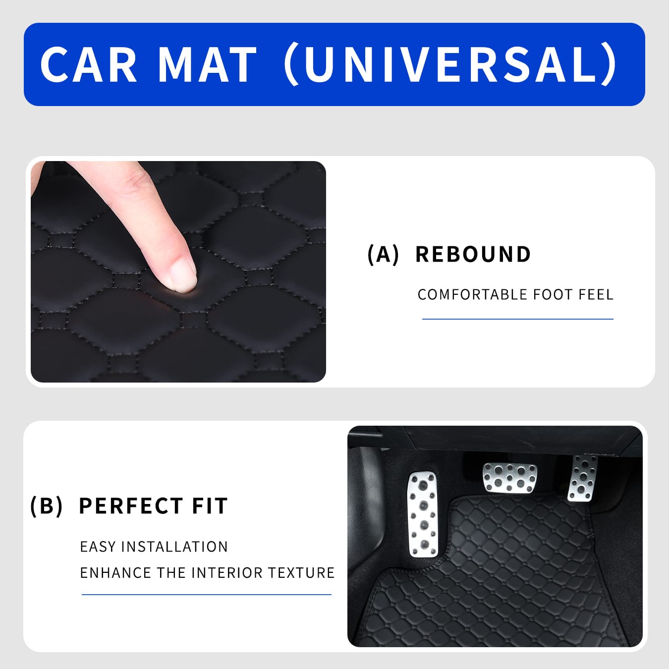 Tam Set Otomobil Paspasları, E - Car Floor Mats Universal Waterproof Leather incelemesi ve fiyatı